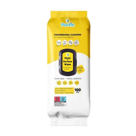 Purfix Professional cleaning вологі серветки для прибирання 100 шт.