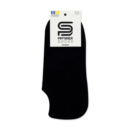 Premier Socks шкарпетки жіночі низькі 14В35/6С ультракороткі сітка чорні р.23-25