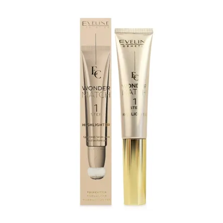 Eveline Cosmetics Wonder Match рідкий хайлайтер зі спонжем 01 14мл