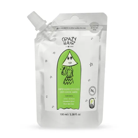 Crazy Hair шампунь ніжне очищення Balance-Lime Kiwi дой-пак 100мл