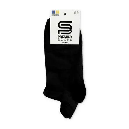 Premier Socks шкарпетки жіночі спорт 14В35/3Я чорні р.23-25