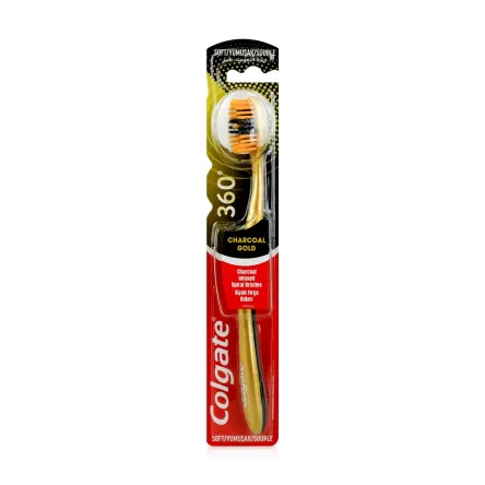 Colgate зубна щітка 360 Charcoal Gold Soft