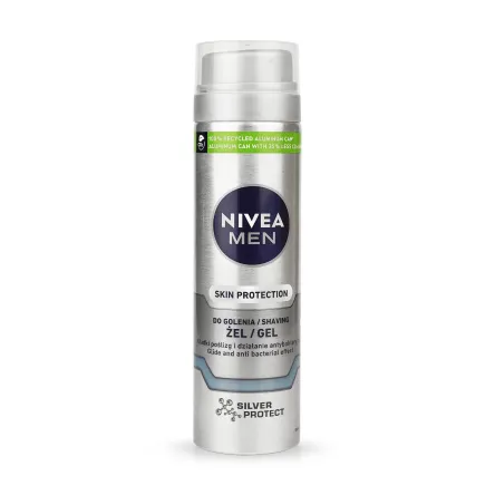 Nivea гель для гоління Silver Protect 200мл