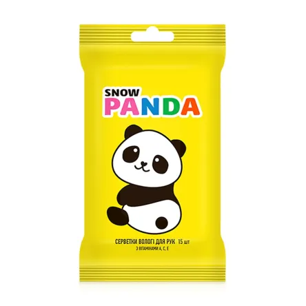 Snow Panda Kids дитячі вологі серветки Ромашка 15 шт.