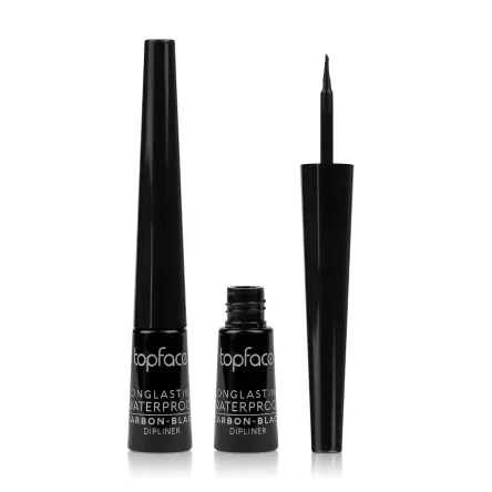 Topface Carbon Black рідка підводка для очей глянцева чорна 2.5мл