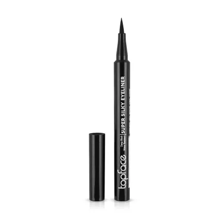 Topface Super Silky підводка - фломастер для очей чорна