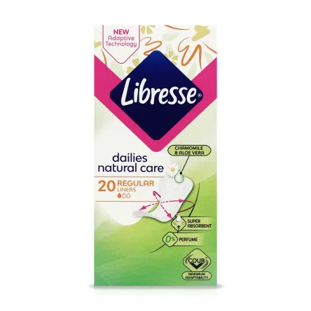 Libresse Natural Care щоденні прокладки Regular 20 шт.