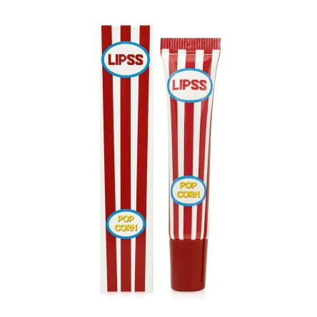 Lipss блиск для губ Popcorn рожевий з блискітками 8мл