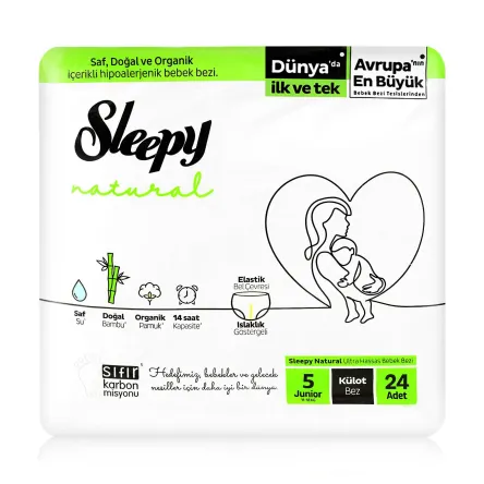Sleepy Natural трусики-підгузки (5) 24 шт.