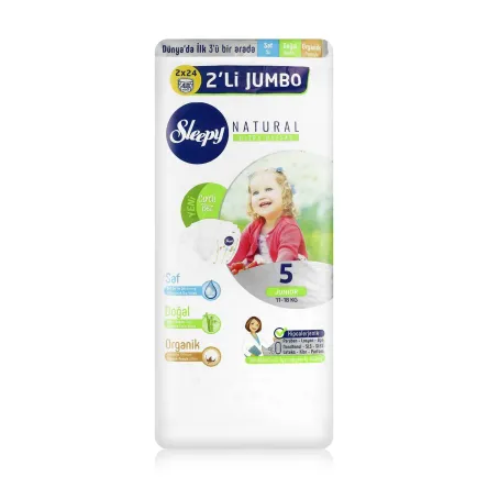 Sleepy Natural підгузки (5) 48 шт.