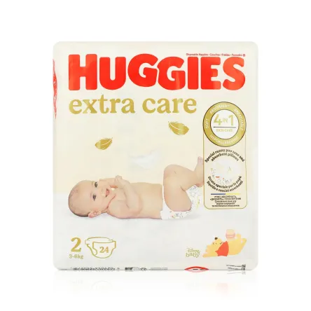 Huggies Extra Care підгузки (2) 24 шт.