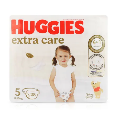 Huggies Extra Care підгузки (5) 28 шт.