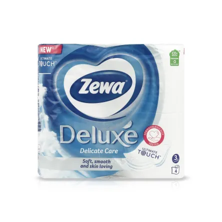Zewa Deluxe туалетний папір *Delicate Care 3 шари 4 шт.