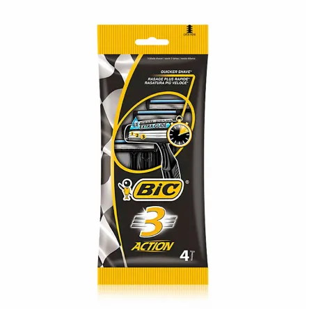 BIC Action 3 разовий станок 4 шт.