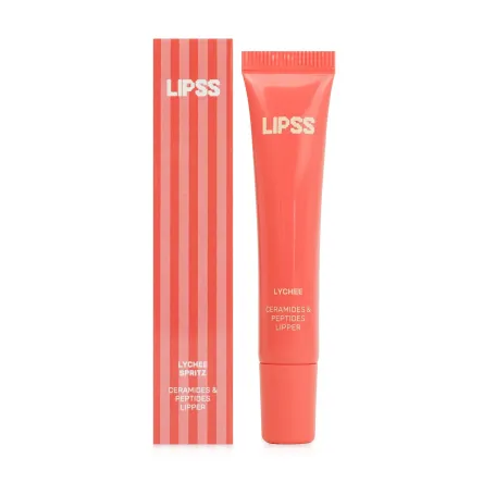 Lipss блиск для губ Lychee Spritz Кораловий з блискітками* 8мл