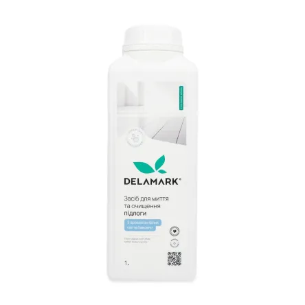 DeLaMark засіб для миття підлоги білі квіти бавовни 1л