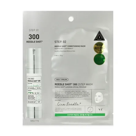 VT Cosmetics маска тканинна двоетапна зміцнювальна з мікроголками Shot 300 25г