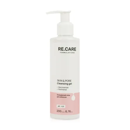 Re.Care Skin & Pore гель для вмивання очищаючий з ніацинамідом та пантенолом 200мл