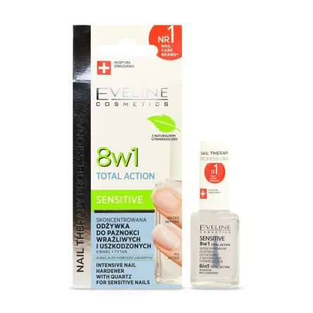 Eveline Cosmetics засіб профілактичний 8 в 1 для чутливих нігтів 12мл