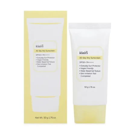 Dear Klairs All-day Airy сонцезахисний крем для обличчя SPF50