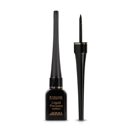 Eveline Cosmetics Liquid Precision рідка підводка для очей матова 2000% чорна