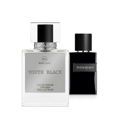 MiraMax парфумована вода для чоловіків Youth Black vs Yves Saint Laurent Y Le Parfum 50мл