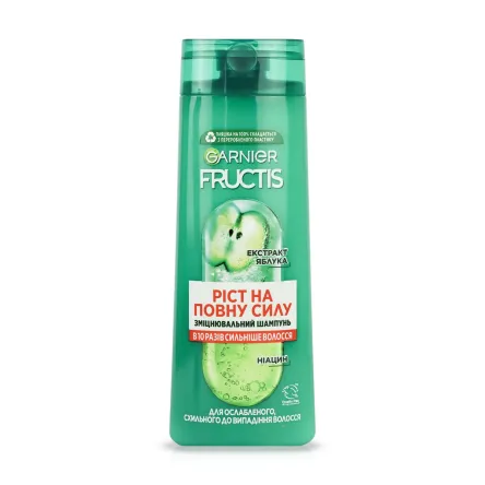 Fructis Ріст на Повну Силу шампунь для слабкого схильного до випадіння волосся 400мл