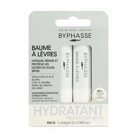 Byphasse бальзам для губ* Moisturizing Protective SPF30 4.8г 2 шт.