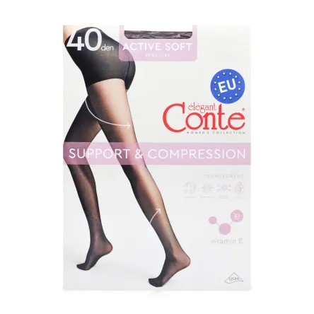 Conte ACTIVE SOFT колготи 40 den mocca р.2