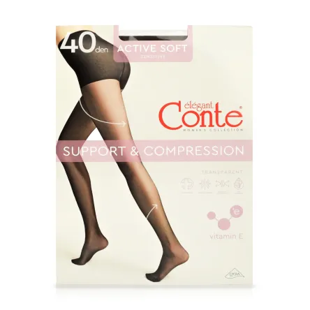 Conte ACTIVE SOFT колготи 40 den mocca р.4