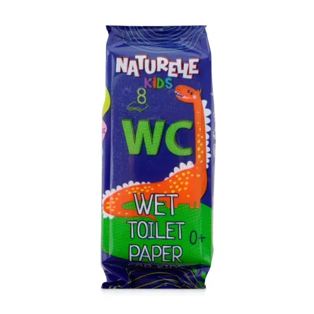 Naturelle KIDS вологий туалетний папір 0+ 8 шт.