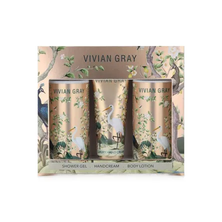 VivianGray Birds of Paradise набір гель д/душа лосьон д/тіла 2шт 250мл крем д/рук75мл