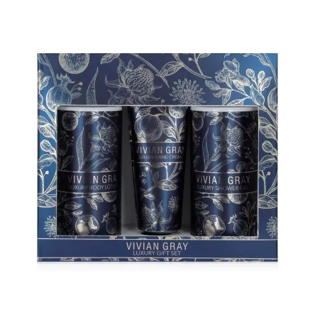 VivianGray Blue Botanicals набір гель д/душа лосьон д/тіла 2шт 250мл крем д/рук75мл