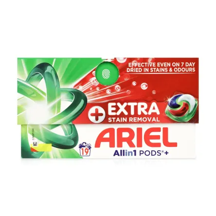 Ariel капсули для прання Екстра-очищення All on 1 pods 19 шт.
