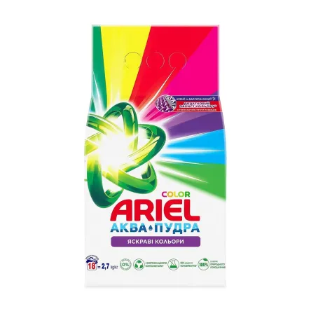 Ariel порошок для прання кольорових речей 2.7кг