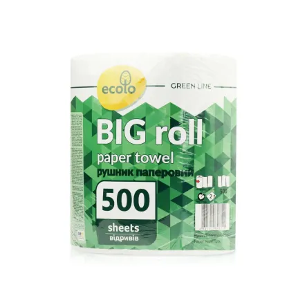 Ruta ecolo рушник паперовий Big Roll 2 шари, 500листів, 100м