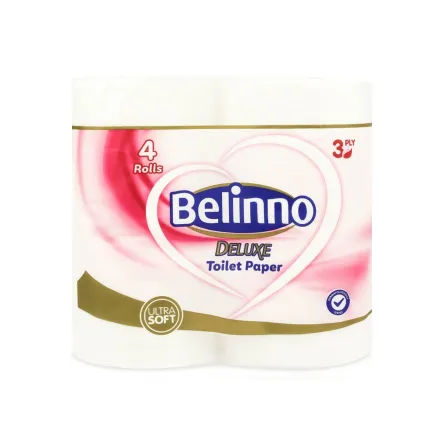 Belinno DELUXE туалетний папір 3 шари 4 шт.