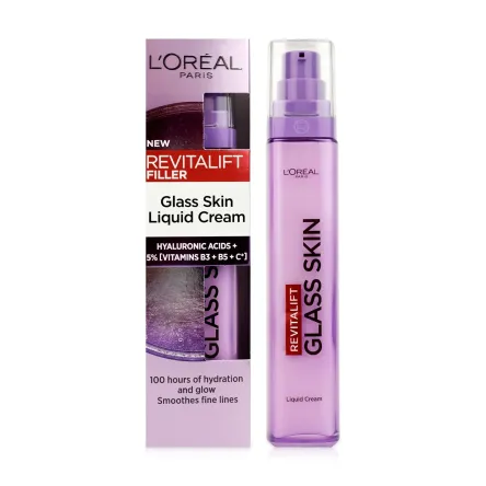 L'Oreal Paris Ревіталіфт Філер крем для надання сяяння шкірі Глас Скін 50мл