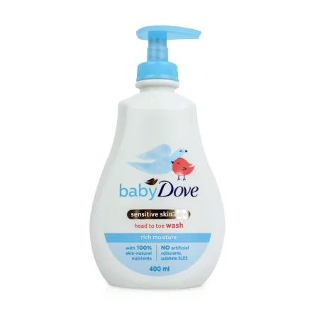 Dove Baby дитячий гель Від маківки до п'яточок Інтенсивне зволоження 400мл