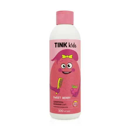 Tink kids дитячий шампунь -бальзам 2в1 Sweet Berry 300мл