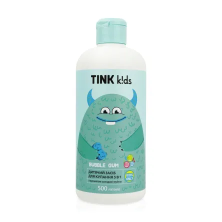 Tink kids дитячий засіб для купання 3 в 1 Bubble Gum Tink 500мл