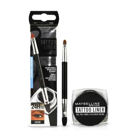 Maybelline Tatoo Liner гелева підводка для очей зі щіточкою 950* Blackest Black 3г