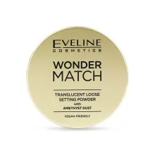 Eveline Cosmetics Wonder Match розсипчаста пудра фіксувальна з аметистом прозора 6г — Photo 2