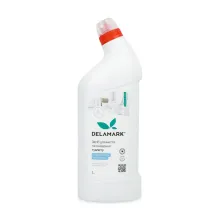 DeLaMark засіб для чищення унітазу білі квіти бавовни 1л — Photo 2