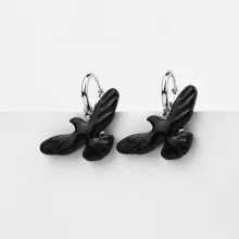 WOD Ptashka сережки 4* № 2 silver black — Photo 2