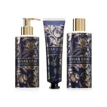 VivianGray Blue Botanicals набір гель д/душа лосьон д/тіла 2шт 250мл крем д/рук75мл — Photo 3